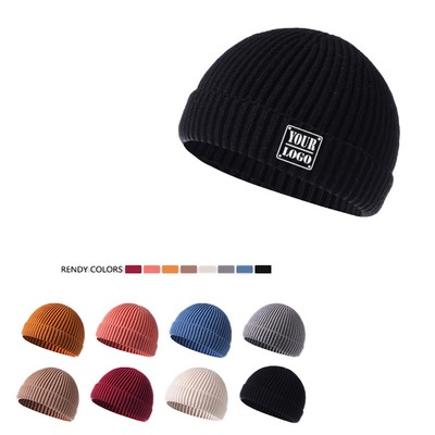 Short Beanie Knit Cap